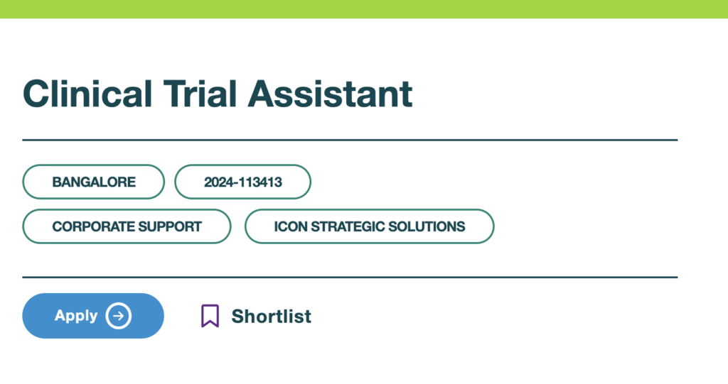 Clinical Trial Assistant at ICON